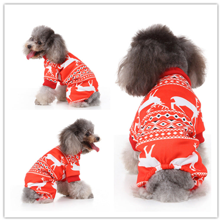 KFX-4559933 Festive Christmas Pet Skirt - Funny Polyester Outfit for All Pets