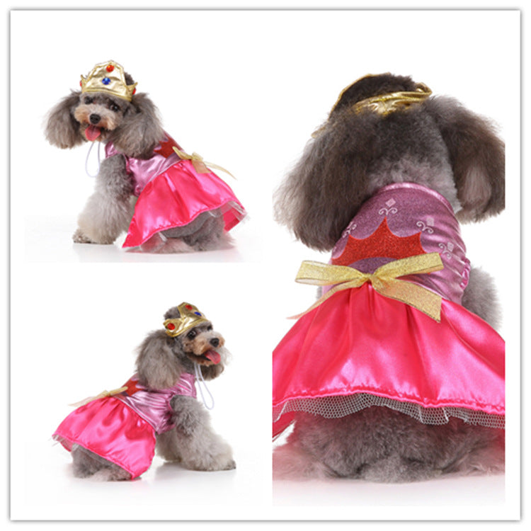 KFX-4559933 Festive Christmas Pet Skirt - Funny Polyester Outfit for All Pets