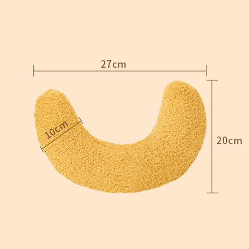 KFX-4563005 Ultra-Soft U-Shaped Cat Pillow with Adjustable Collar for Cervical Support and Comfort