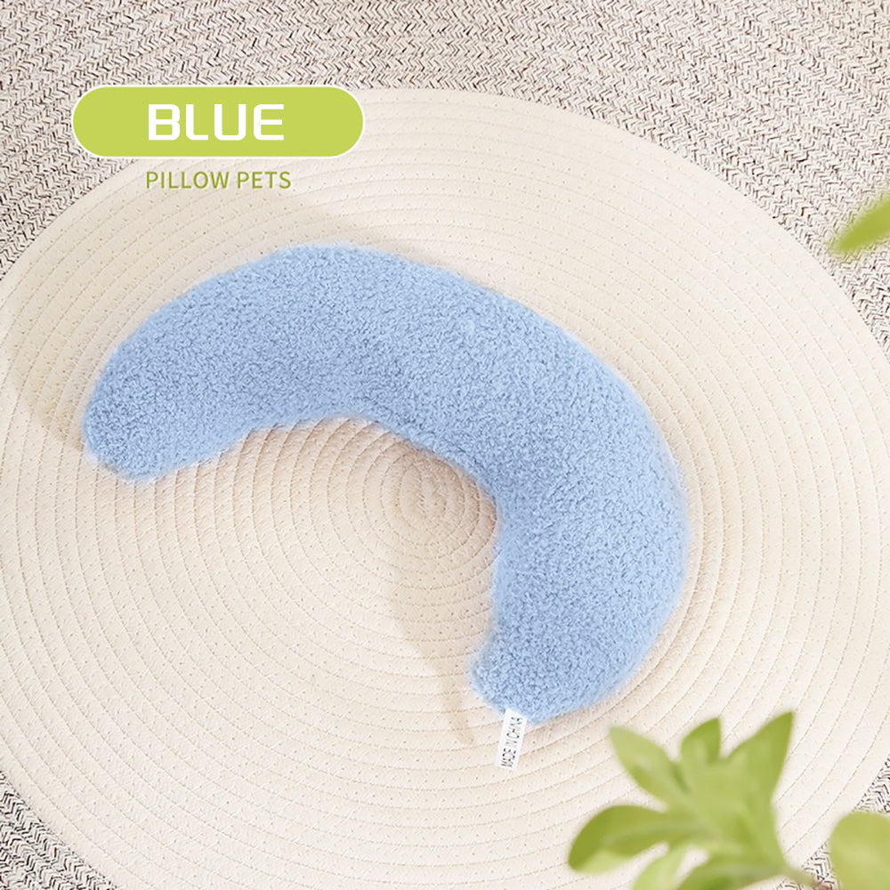 KFX-4563005 Ultra-Soft U-Shaped Cat Pillow with Adjustable Collar for Cervical Support and Comfort