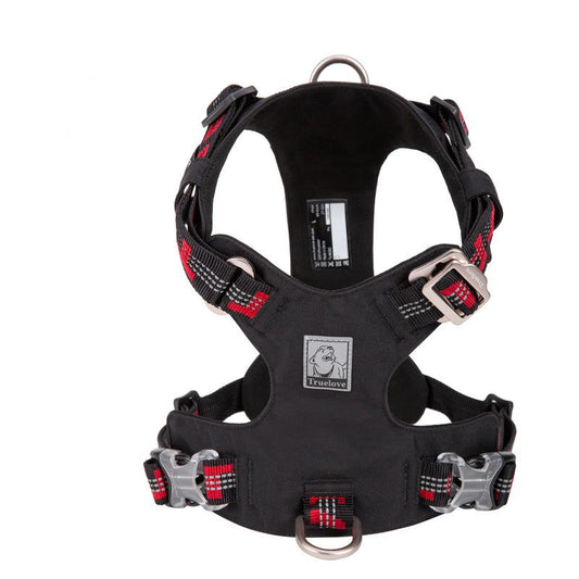 KFX-4564797 Waterproof Reflective Super Fiber Dog Chest Strap - Adjustable Sizes in Army Green, Black, and Purple
