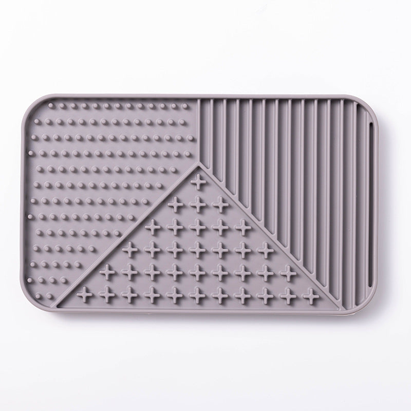 KFX-4566333 Silicone Pet Licking Mat with Suction Cups for Slow Feeding and Anti-Choking