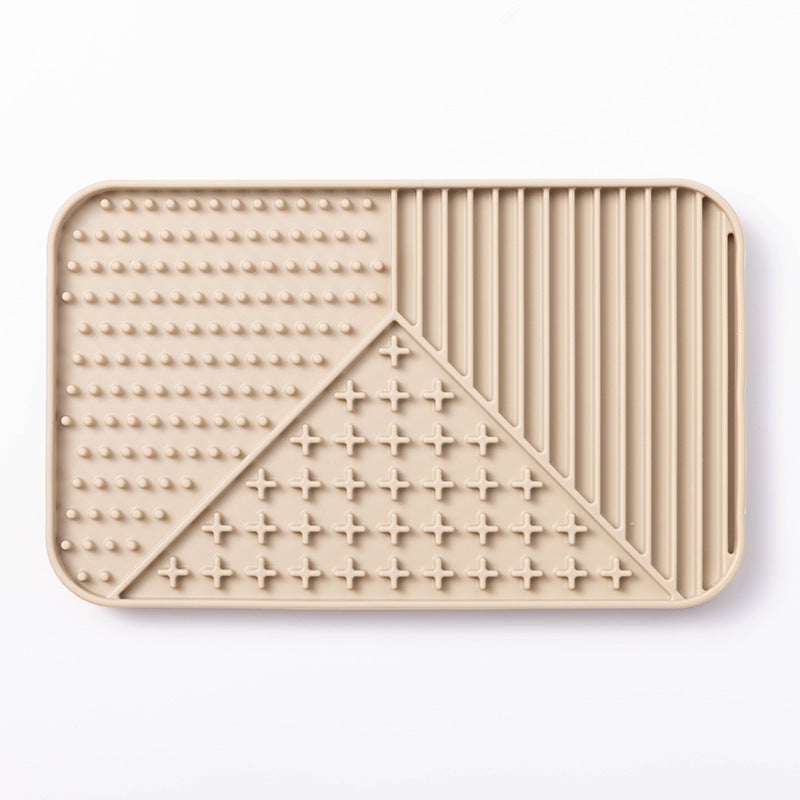 KFX-4566333 Silicone Pet Licking Mat with Suction Cups for Slow Feeding and Anti-Choking