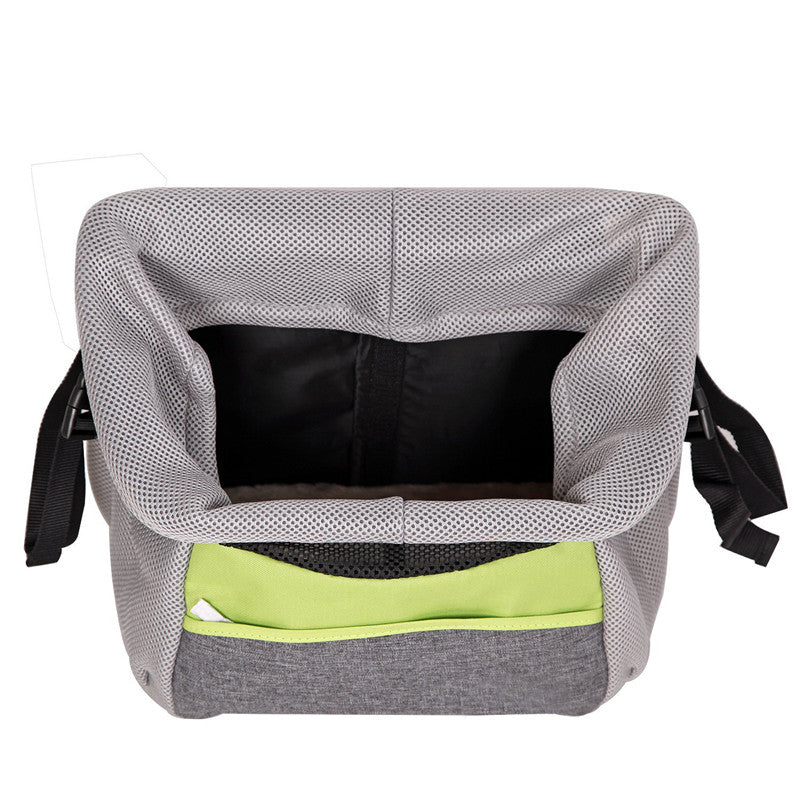 KFX-4567741 Durable Oxford Bicycle Dog Basket - Pet Carrier Frame for Easy Travel, Holds Up to 5kg