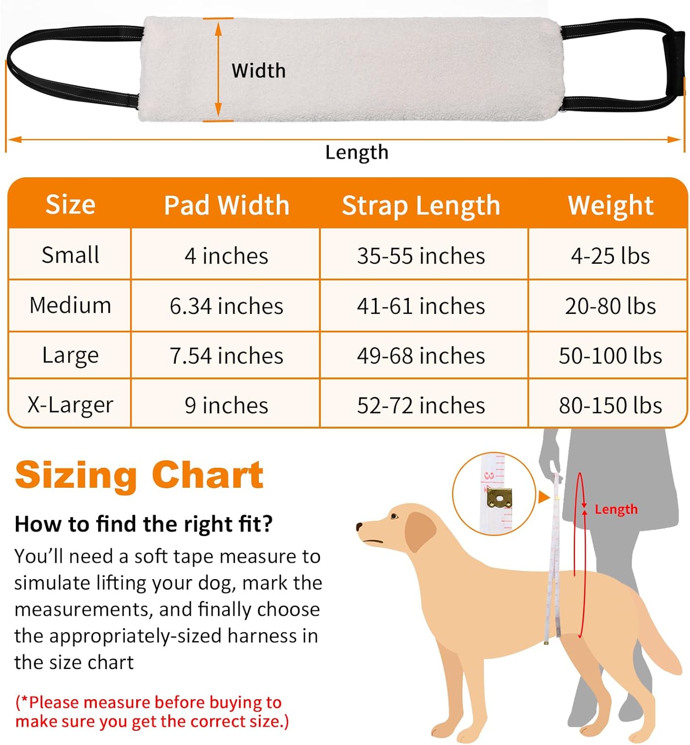 KFX-4568765 Supportive Dog Lifting Sling for Mobility Aid - Comfortable Hip and Hind Leg Assistance for Aging Dogs