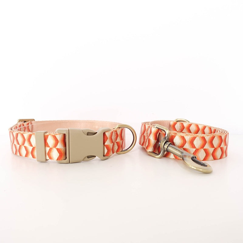 KFX-4571069 Durable Polyester Pet Rope with Collar and Packaging Bag – Diamond Feel Design