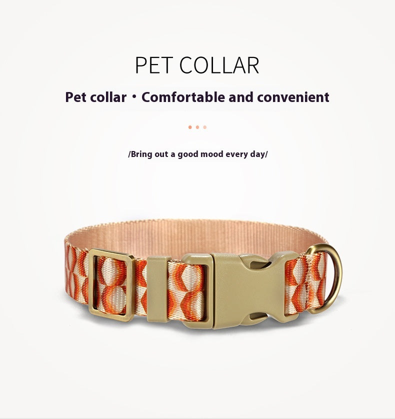 KFX-4571069 Durable Polyester Pet Rope with Collar and Packaging Bag – Diamond Feel Design