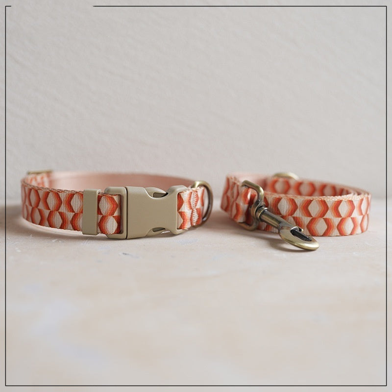 KFX-4571069 Durable Polyester Pet Rope with Collar and Packaging Bag – Diamond Feel Design