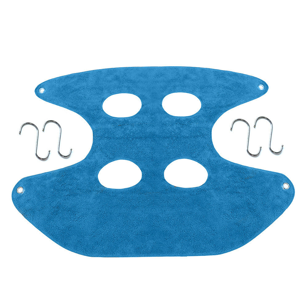 KFX-4576701 Pet Hammock with Hook - Soft Flannel Bath Drying Towel in Blue, Gray, or Red