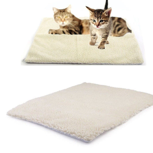 KFX-4578877 Self-Heating Pet Mat for Cats and Dogs, Hand Sewn with Lamb Hair and Tin Foil, 64x49cm (Small) / 90x64cm (Large)