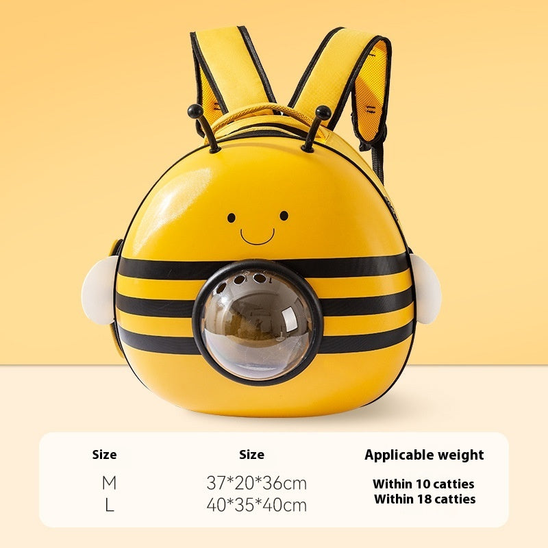 KFX-4579261 Three-Dimensional Bee Pattern Breathable Pet Carrier Bag for Small and Medium Pets