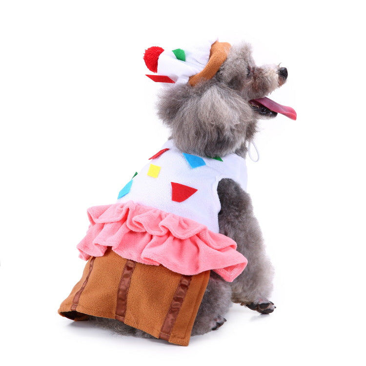 KFX-4581181 Pet Christmas Clothing for Dogs - Polyester Material, European and American Style, Sizes S to XL