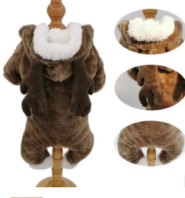 KFX-4583357 Thick Double-Layered Winter Coat for Dogs - Warm Coral Fleece, Casual Style
