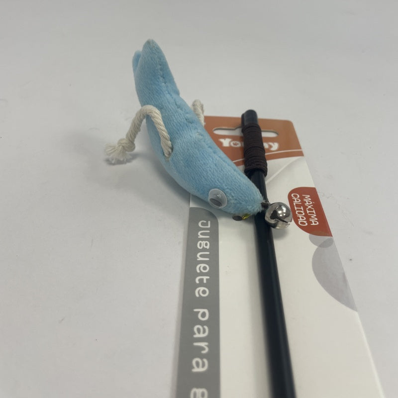 KFX-4583613 Interactive Grasshopper Teasing Stick for Cats