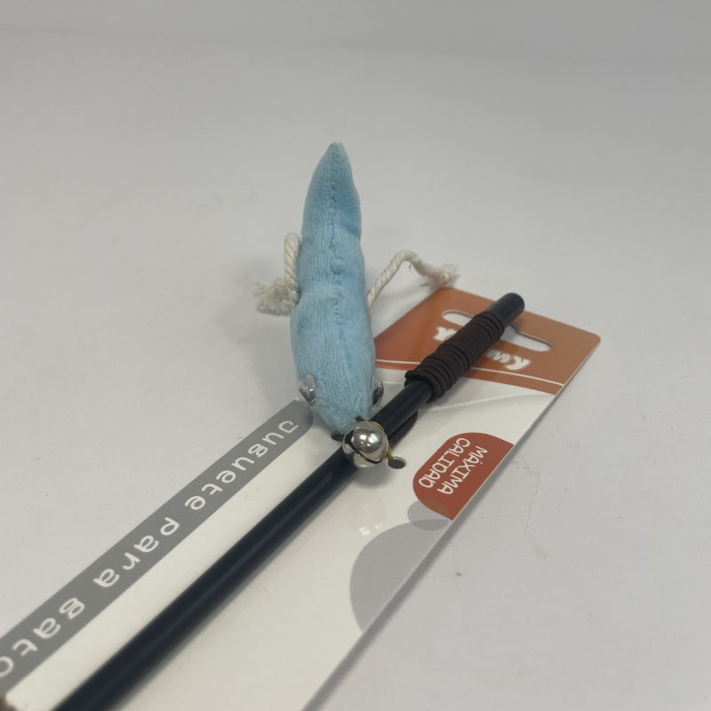 KFX-4583613 Interactive Grasshopper Teasing Stick for Cats