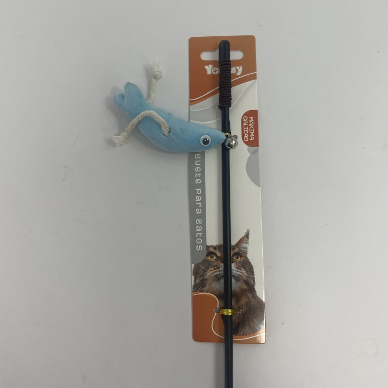 KFX-4583613 Interactive Grasshopper Teasing Stick for Cats