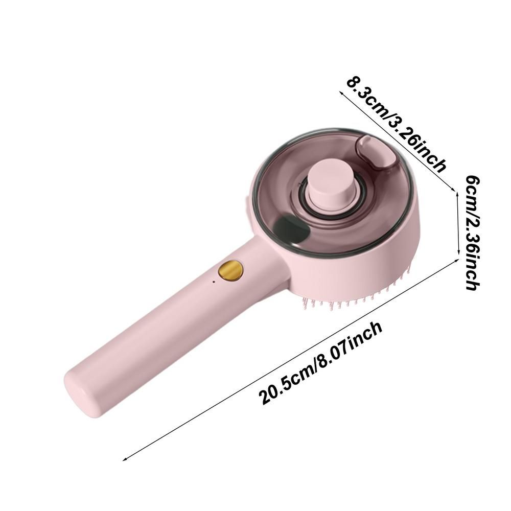 KFX-4584253 Multifunctional Cat Dog Steam Brush with USB Rechargeable Defur Comb for Long and Short Hair