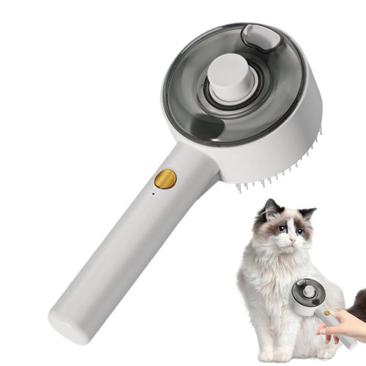 KFX-4584253 Multifunctional Cat Dog Steam Brush with USB Rechargeable Defur Comb for Long and Short Hair