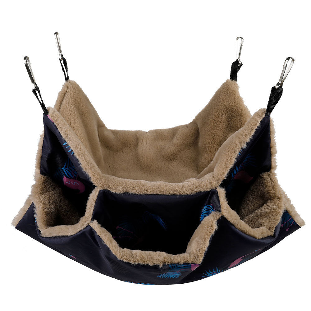KFX-4584381 Small Animal Cage Hammock and Tunnel for Guinea Pigs, Rats, Squirrels, and Ferrets - 34cm