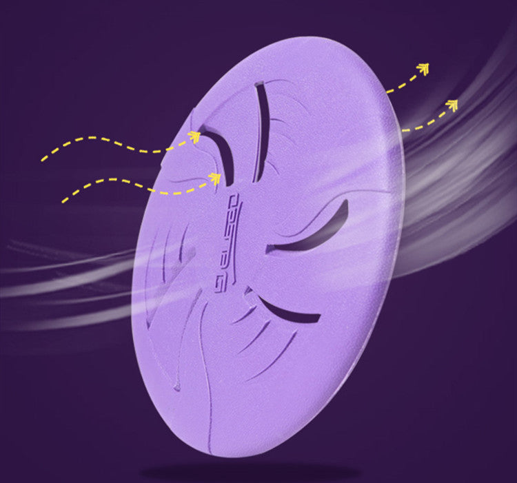 KFX-4587581 Soft and Bite-Resistant TPR Rubber Throwing Toy in Purple - 23 cm Diameter