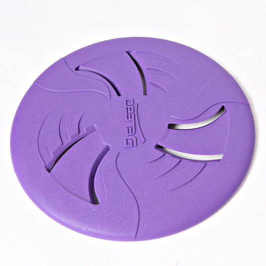 KFX-4587581 Soft and Bite-Resistant TPR Rubber Throwing Toy in Purple - 23 cm Diameter