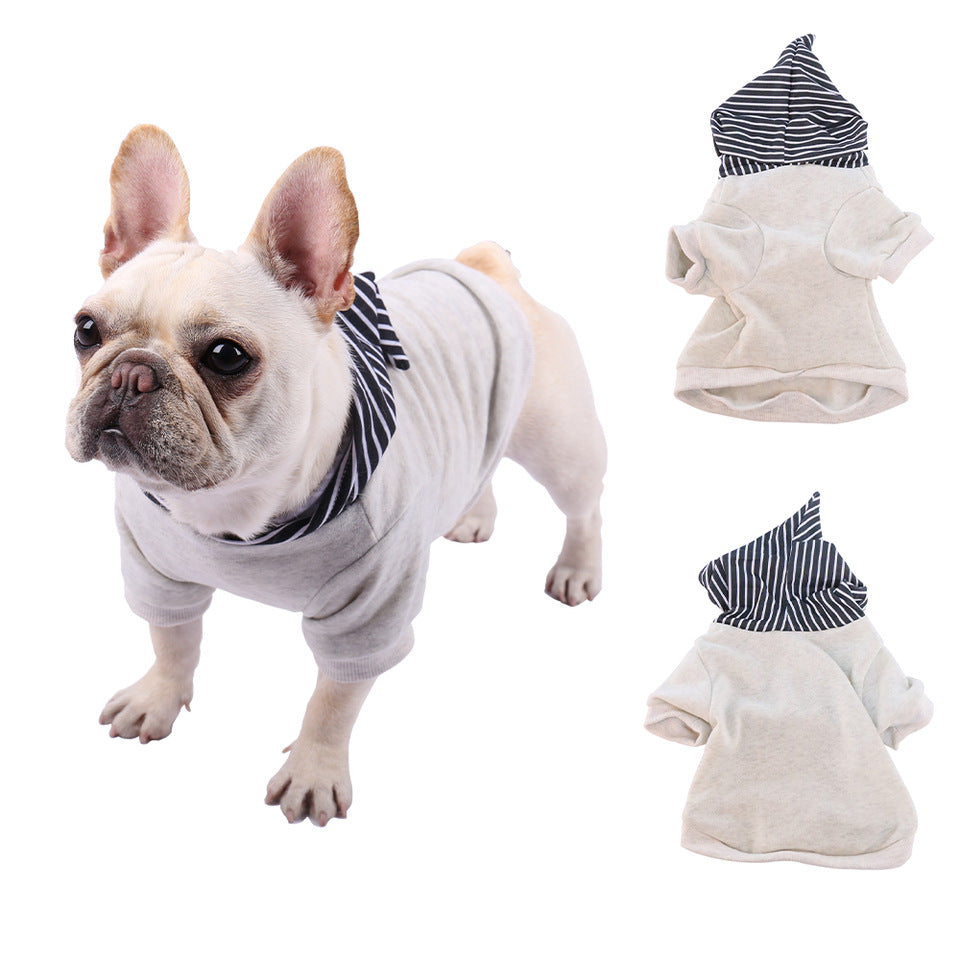 KFX-4587837 Dog Fleece Padded Hooded Sweater in Blue, Red, Yellow – Available in Sizes S to XXL