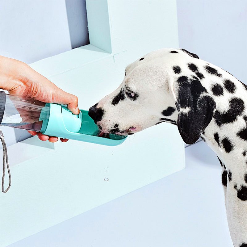 KFX-4588605 Portable Dog Water Bottle with Drawer-Style Trough, BPA-Free Material, 300ml Capacity, Ideal for Outdoor Use
