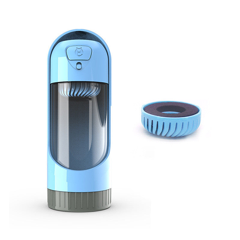 KFX-4588605 Portable Dog Water Bottle with Drawer-Style Trough, BPA-Free Material, 300ml Capacity, Ideal for Outdoor Use