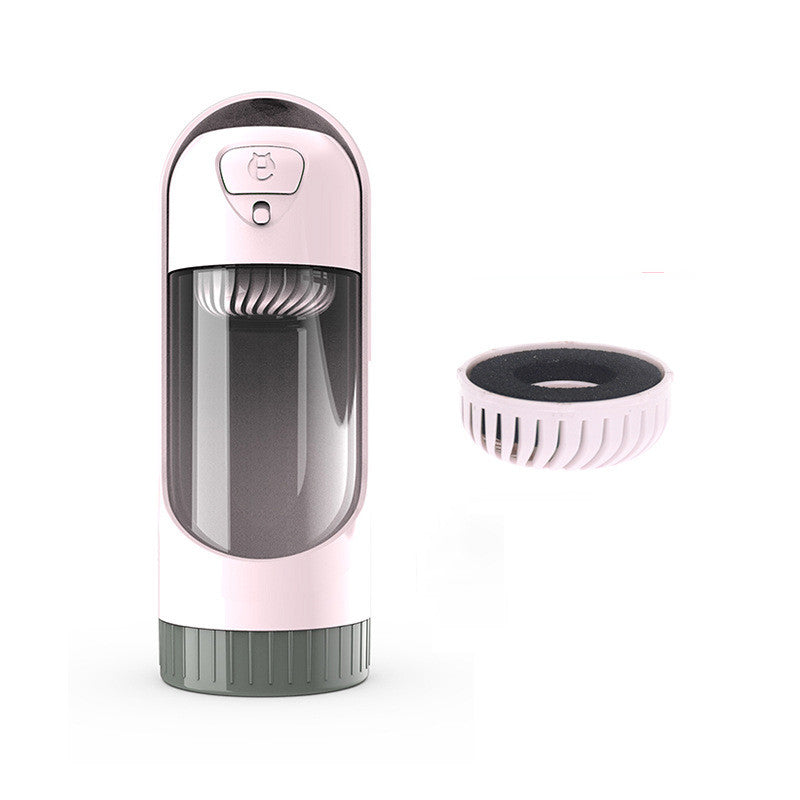 KFX-4588605 Portable Dog Water Bottle with Drawer-Style Trough, BPA-Free Material, 300ml Capacity, Ideal for Outdoor Use