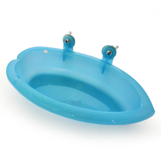 KFX-4588733 Small Parrot Bath Basin with Optional Mirror for Birds, 18.7cm x 10cm