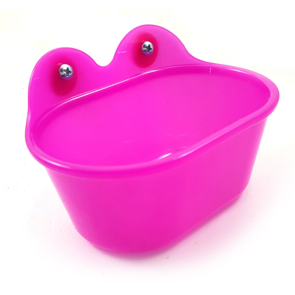 KFX-4588733 Small Parrot Bath Basin with Optional Mirror for Birds, 18.7cm x 10cm
