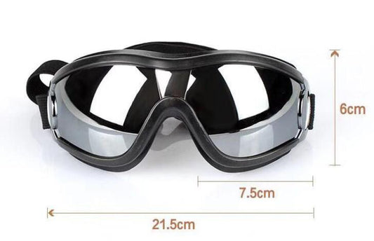 KFX-4590141 Waterproof and Windproof UV Protection Glasses for Dogs, Adjustable Fit for 28cm-48cm Head Circumference