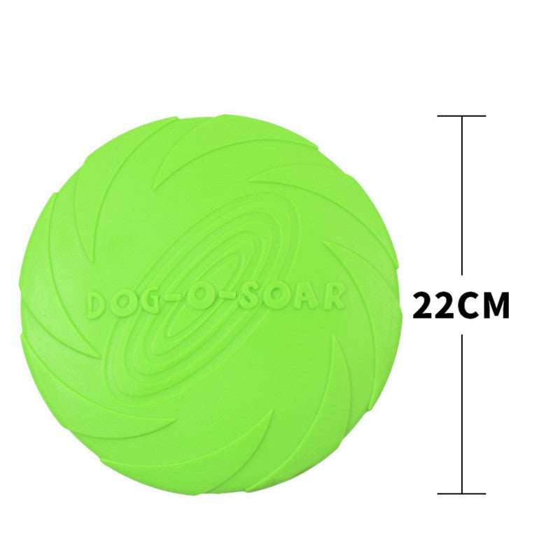 KFX-4593341 Bite-Resistant Floating Frisbee for Golden Retriever Training - Rubber, Multiple Colors