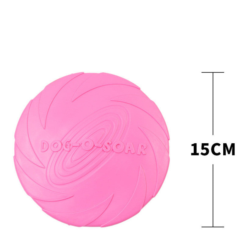 KFX-4593341 Bite-Resistant Floating Frisbee for Golden Retriever Training - Rubber, Multiple Colors