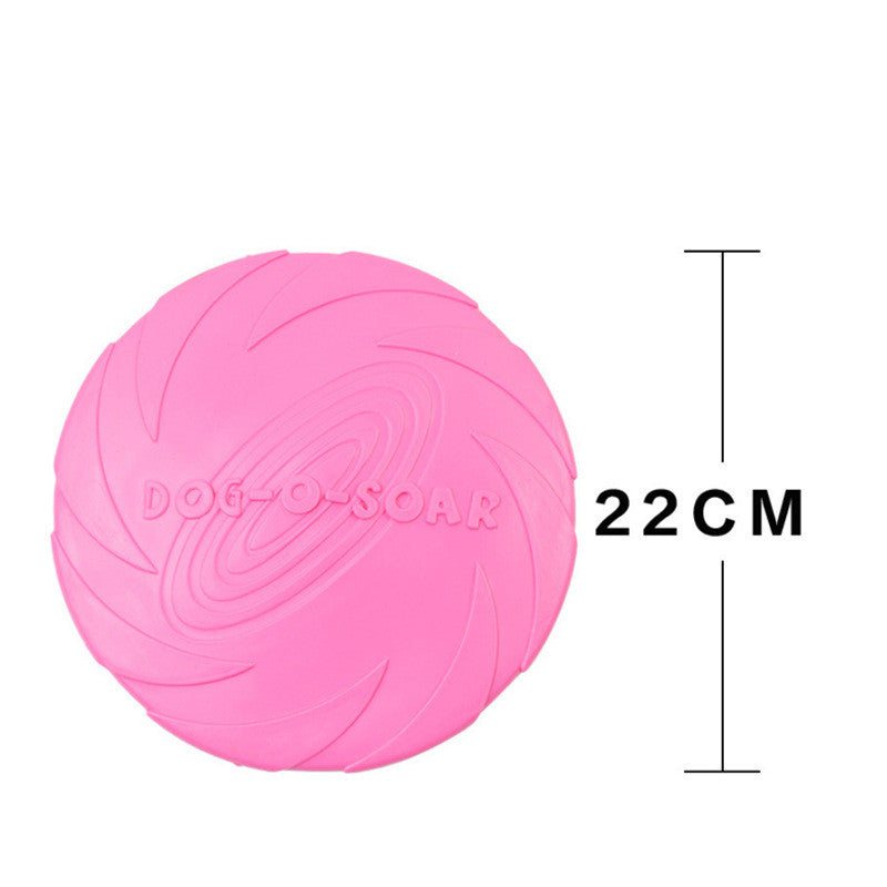 KFX-4593341 Bite-Resistant Floating Frisbee for Golden Retriever Training - Rubber, Multiple Colors