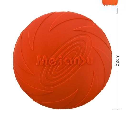 KFX-4593341 Bite-Resistant Floating Frisbee for Golden Retriever Training - Rubber, Multiple Colors