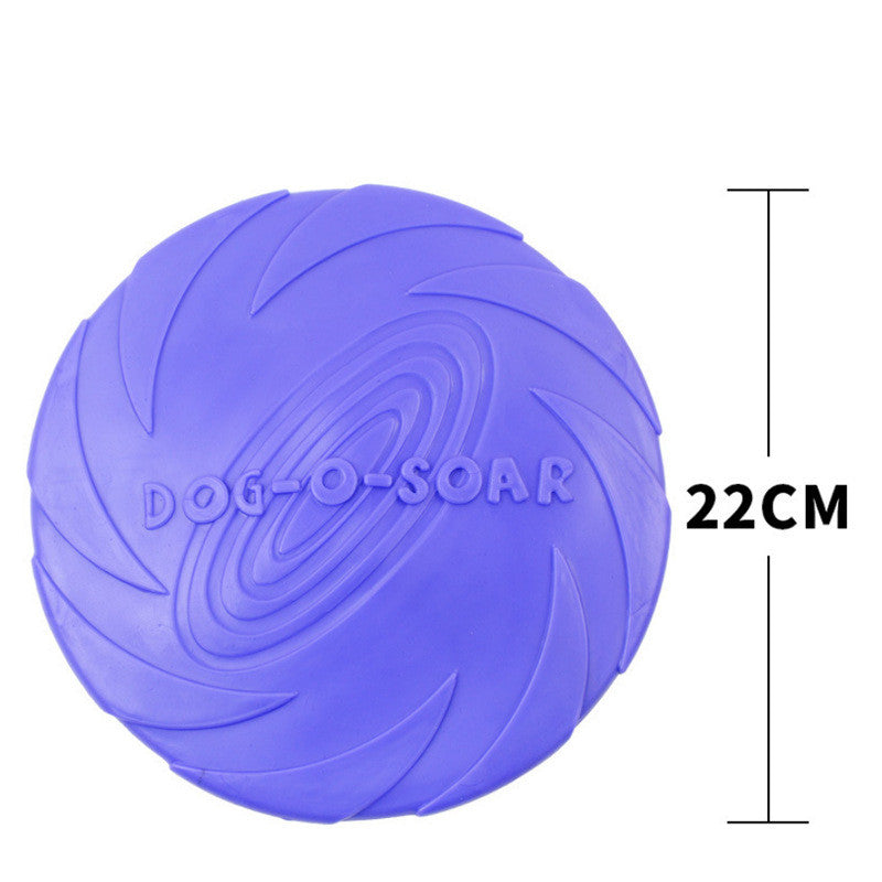 KFX-4593341 Bite-Resistant Floating Frisbee for Golden Retriever Training - Rubber, Multiple Colors