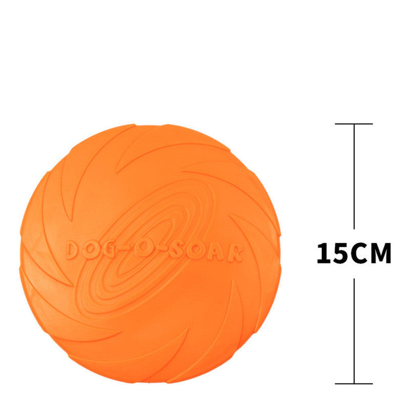 KFX-4593341 Bite-Resistant Floating Frisbee for Golden Retriever Training - Rubber, Multiple Colors