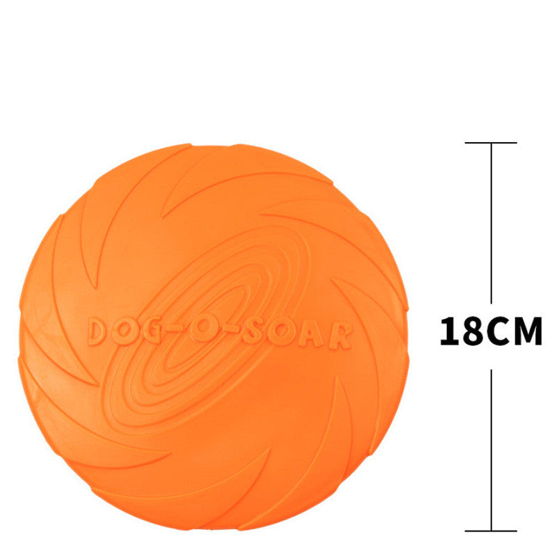 KFX-4593341 Bite-Resistant Floating Frisbee for Golden Retriever Training - Rubber, Multiple Colors