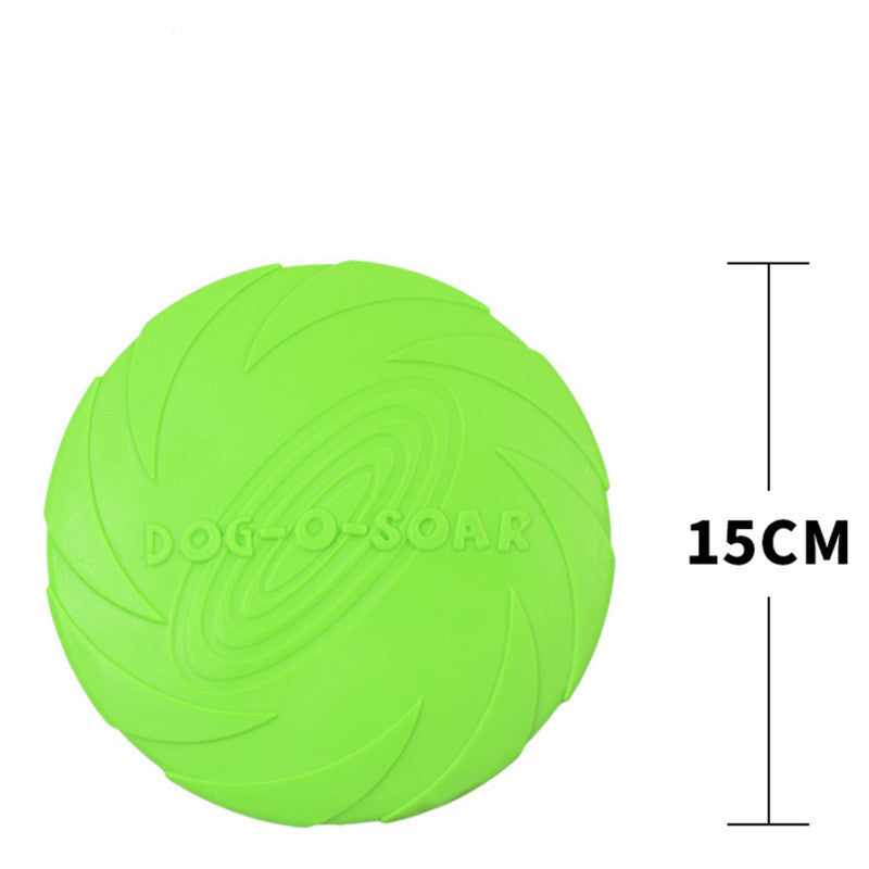KFX-4593341 Bite-Resistant Floating Frisbee for Golden Retriever Training - Rubber, Multiple Colors