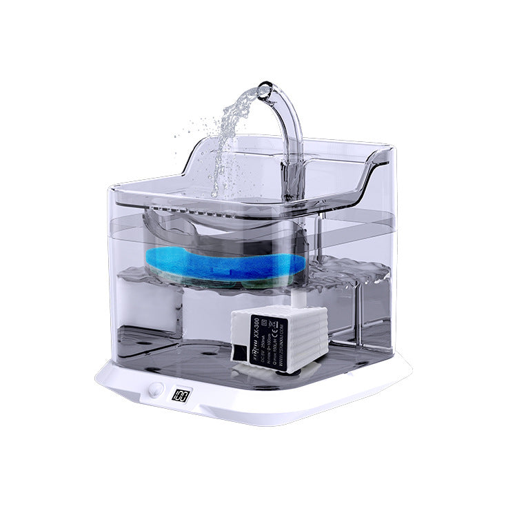KFX-4594365 Automatic Pet Water Dispenser with Induction Charging and 3L Capacity - Ideal for Cats and Puppies