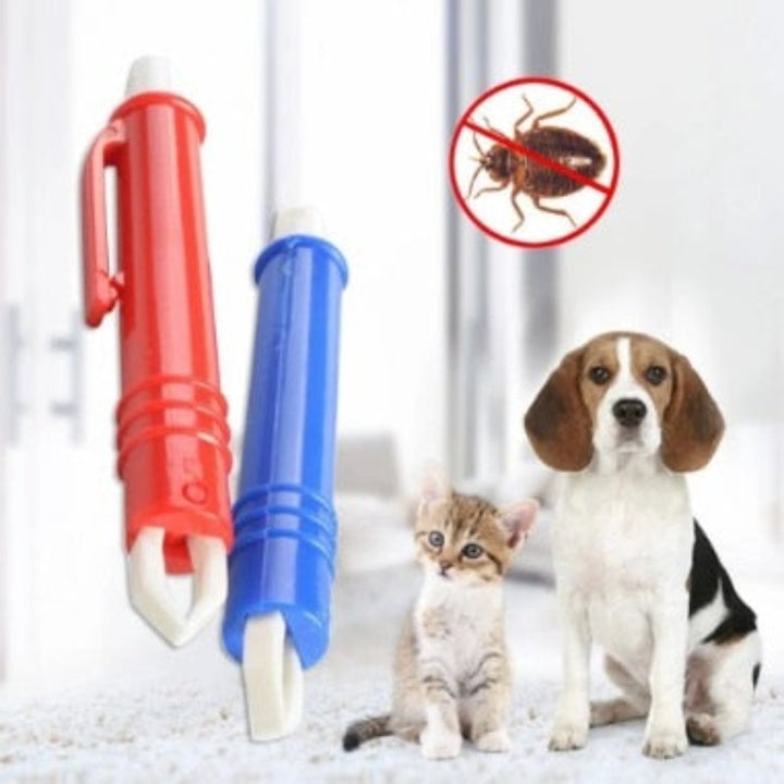 KFX-4596157 Insect Catcher for Cats and Dogs, Lightweight PP ABS Material, Compact Size, Available in Red and Blue