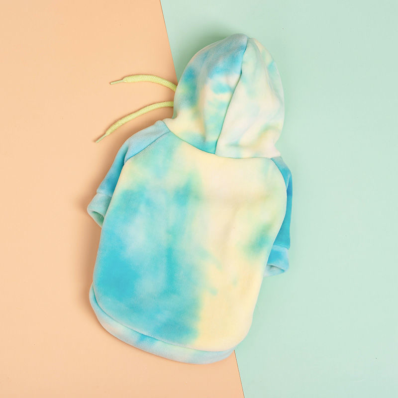 KFX-4596669 Cozy Tie-Dye Sweater for Small Pets - Autumn & Winter Warmth