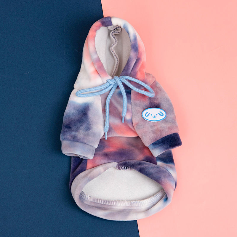 KFX-4596669 Cozy Tie-Dye Sweater for Small Pets - Autumn & Winter Warmth