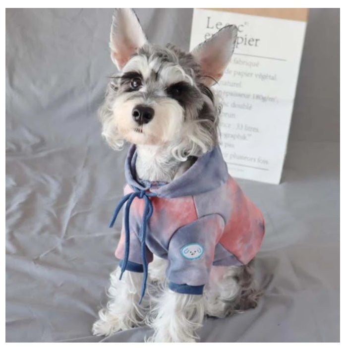 KFX-4596669 Cozy Tie-Dye Sweater for Small Pets - Autumn & Winter Warmth