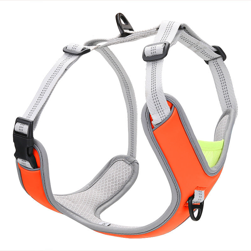 KFX-4597565 Adjustable Outdoor Trekking Chest and Back Strap for Big Dogs