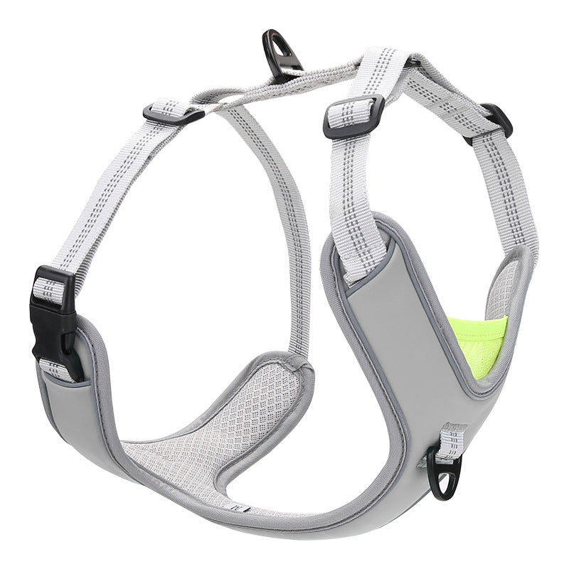 KFX-4597565 Adjustable Outdoor Trekking Chest and Back Strap for Big Dogs
