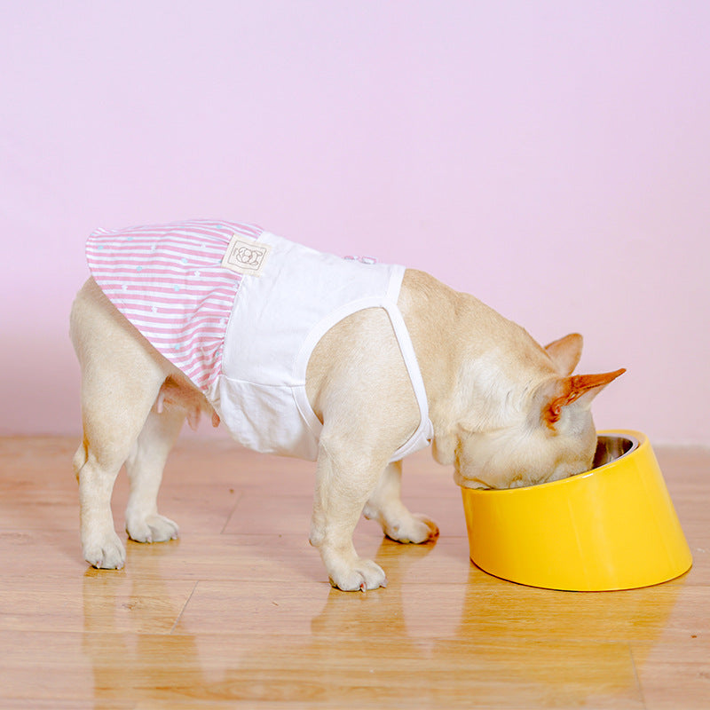 KFX-4598461 Inclined Stainless Steel Dog and Cat Food Bowl - Short Mouth Design, Various Sizes