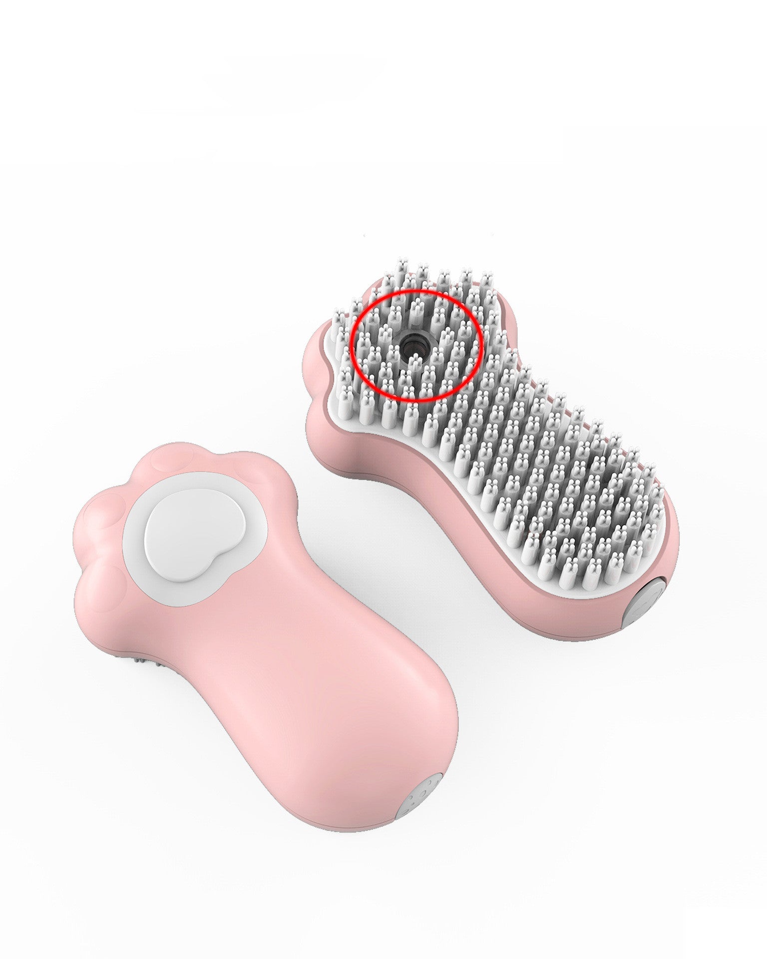 KFX-4599869 Soft Bristle Cat Shower Brush for Gentle Massage and Cleaning