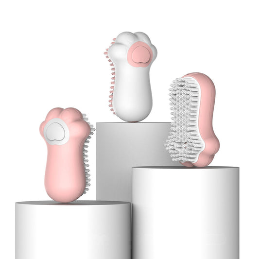 KFX-4599869 Soft Bristle Cat Shower Brush for Gentle Massage and Cleaning